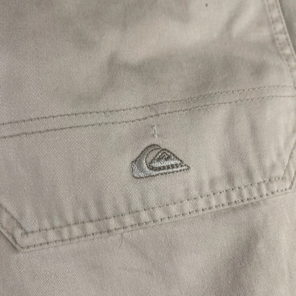 VINTAGE Quiksilver Pants Mens‎ 36 (Fits 35x32) Khaki Cargo Baggy Skater Y2K
